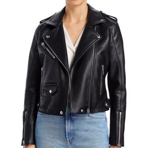 Black Leather BLANKNYC Moto Jacket Size Small